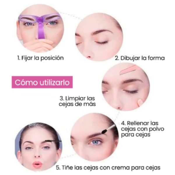 KIT DE PLANTILLAS PARA CEJAS 8 EN 1 - Image 3