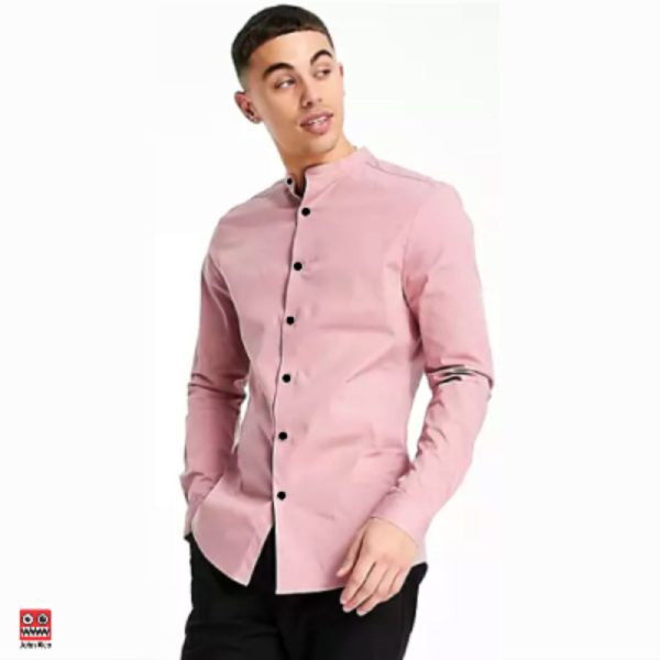 REF 1818 M CAMISA ML ROSADO CORAL MAO HOMBRE